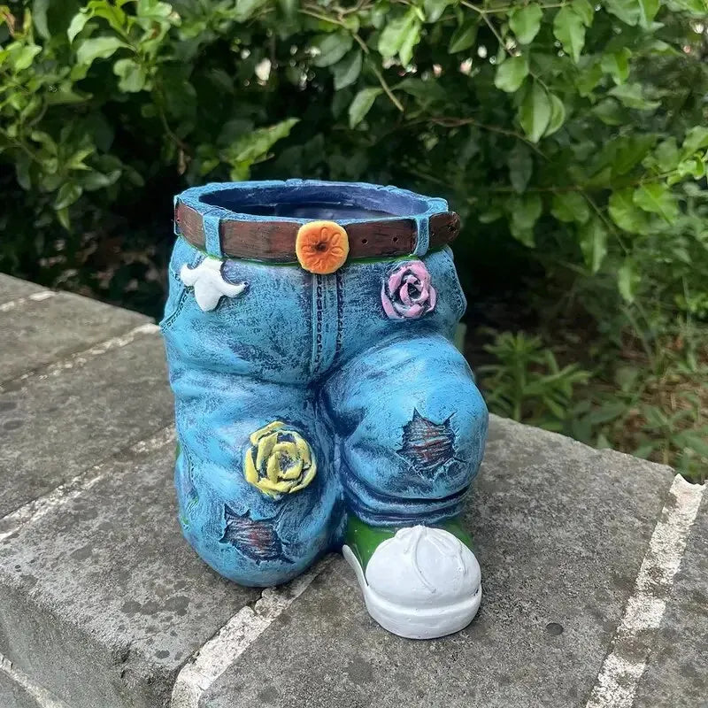 DenimBloom™ – Blumentopf in Jeans-Form | 50% Rabatt