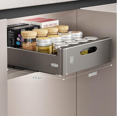 FlexiShelf™ – Das Ausziehbare Schrankregal für Sofortige Ordnung & Mehr Platz in Ihrer Küche | 50% RABATT