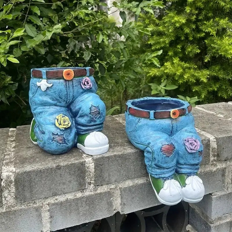 DenimBloom™ – Blumentopf in Jeans-Form | 50% Rabatt