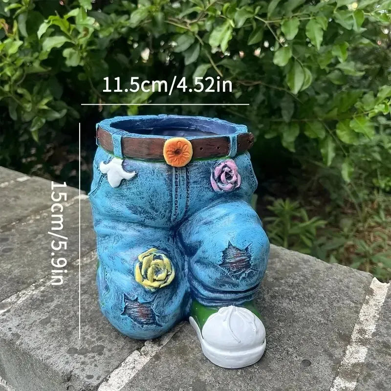 DenimBloom™ – Blumentopf in Jeans-Form | 50% Rabatt