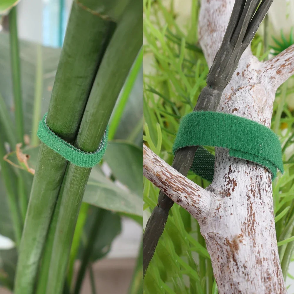 Nylon Kabelbinder - Wiederverwendbar und Selbstklebend für Gartenpflege