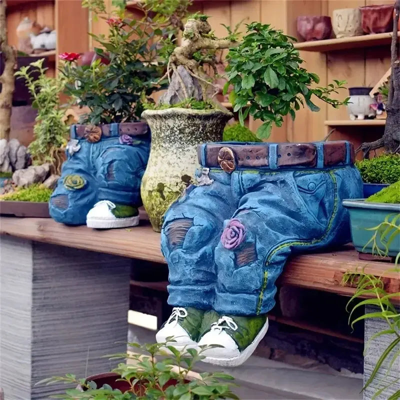 DenimBloom™ – Blumentopf in Jeans-Form | 50% Rabatt