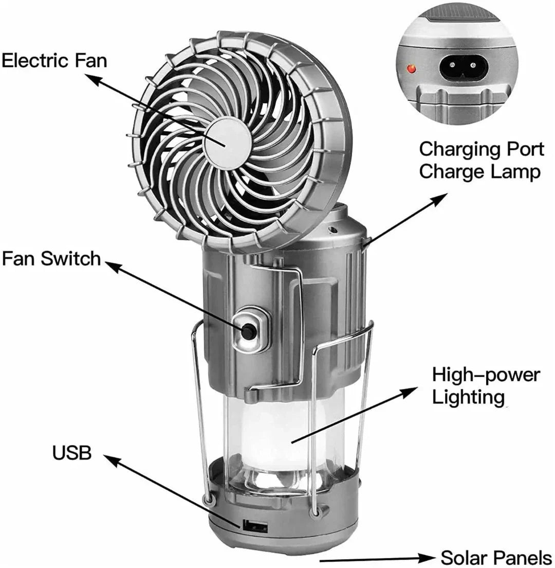 Ventilator für Camping - Handbedient | 50% RABATT