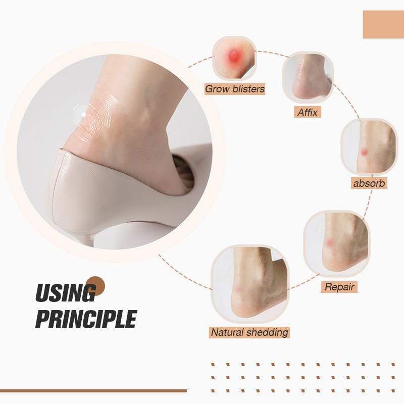 Selbstklebender unsichtbarer Fersen-Anti-Verschleiß-Aufkleber