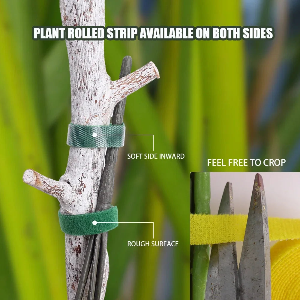 Nylon Kabelbinder - Wiederverwendbar und Selbstklebend für Gartenpflege