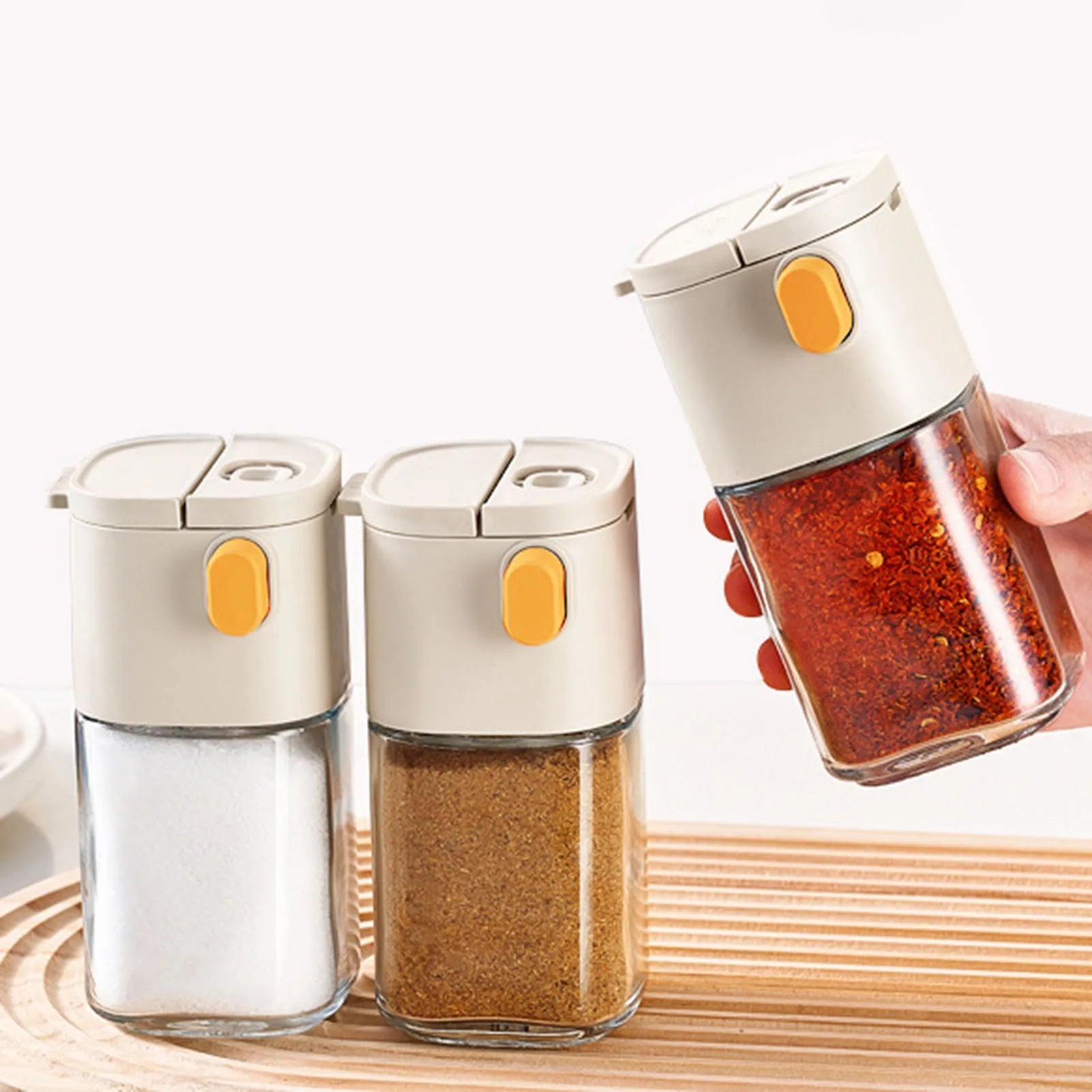 Gewürzgläser Set - Präzise Dosierung Für Perfekte Würze In Der Küche-1