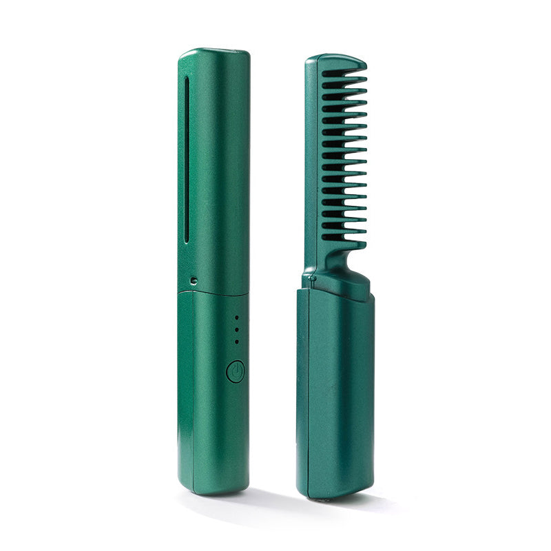 HeatComb™ - Wiederaufladbare 2-in-1 Haarbürste für Glätteisen und Lockenstäbe | 50% Rabatt