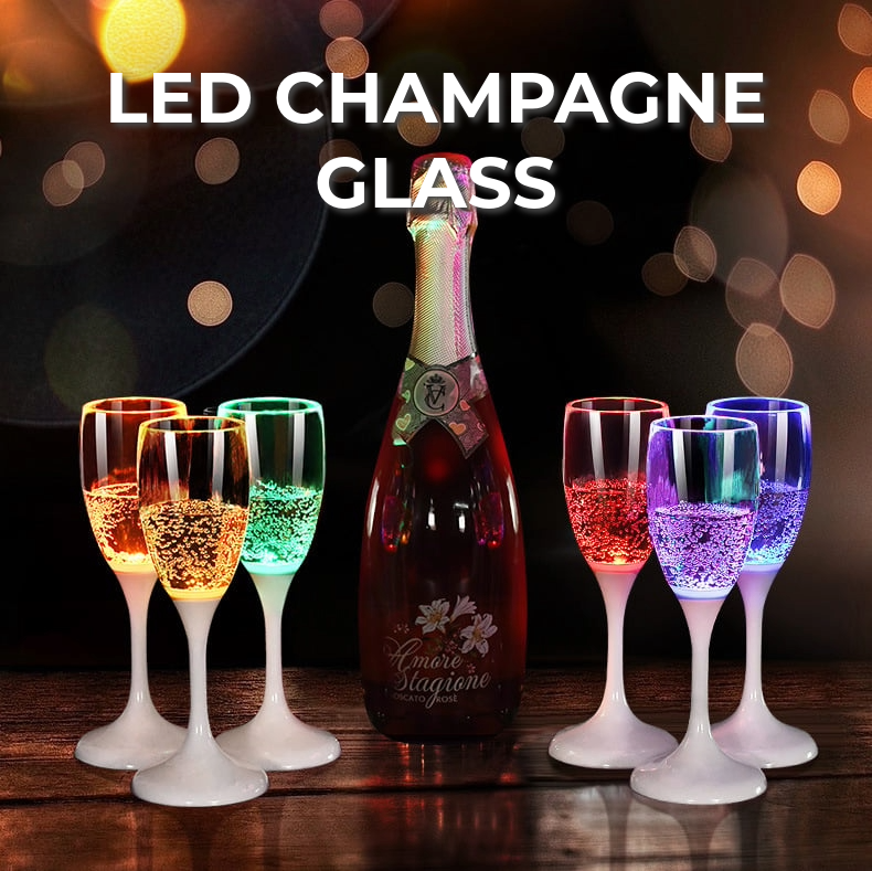 LED-Champagnerglas