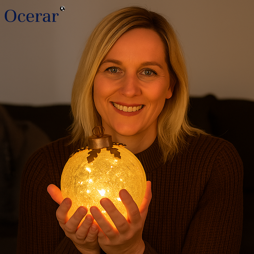 LumiGlobe – Leuchtende Glas-Weihnachtskugeln (3er-Set)  | 50% RABATT