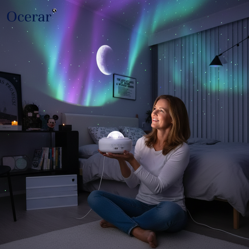 AuroraBeam – Magischer Nordlicht-Projektor | 50% RABATT