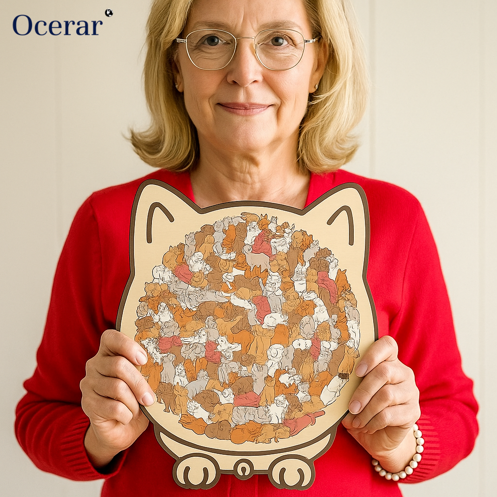 Mila – 135-teiliges Morandi Katzen-Puzzle | 2+1 GRATIS