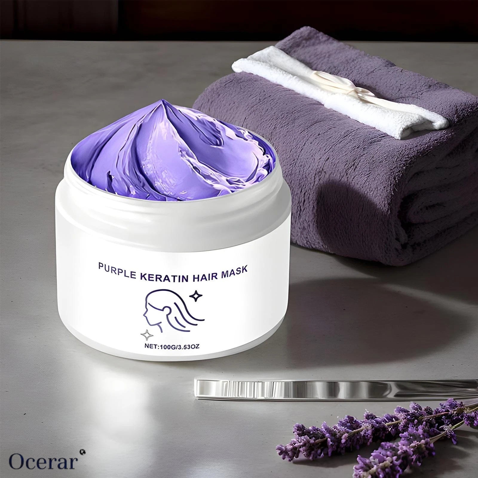 PurpleGlow™ – Keratin Haarmaske gegen Gelbstich | 1+1 GRATIS