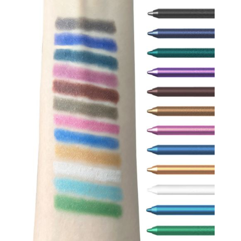 WaterproofEyeliner – Langanhaltender, wasserfester Augen- und Lippenstift, 12-teiliges Set
