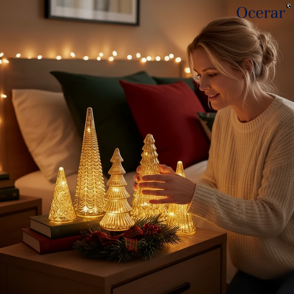 LumiTree 5er-Set – Dekorative beleuchtete Harzbäume | 50% RABATT