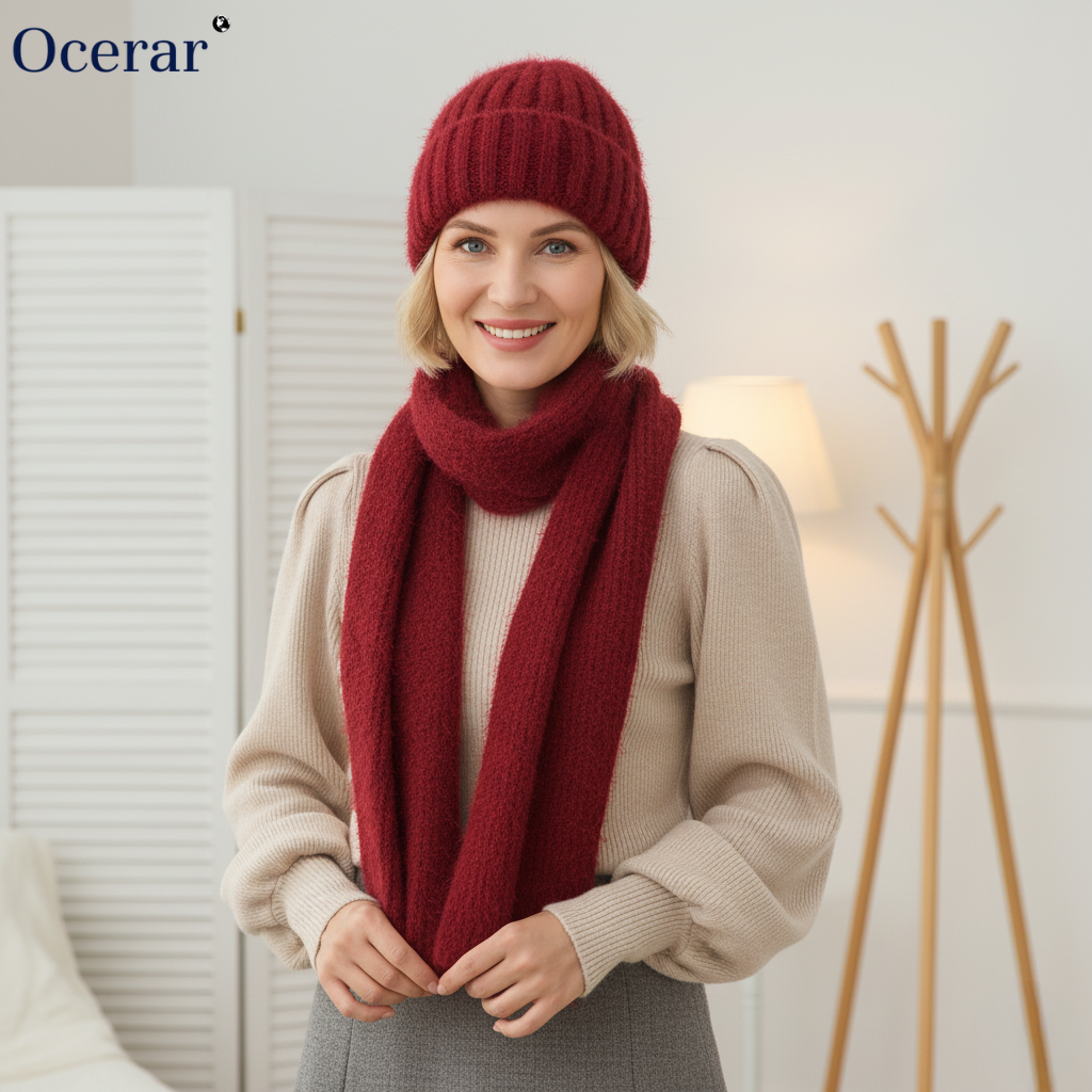WinterWarm – Schal & Mütze Set |  2+1 GRATIS