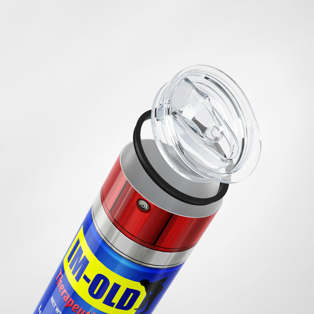 DirtyTumbler – Der Robuste Thermobecher im WD-40-Design für heiße und kalte Getränke!