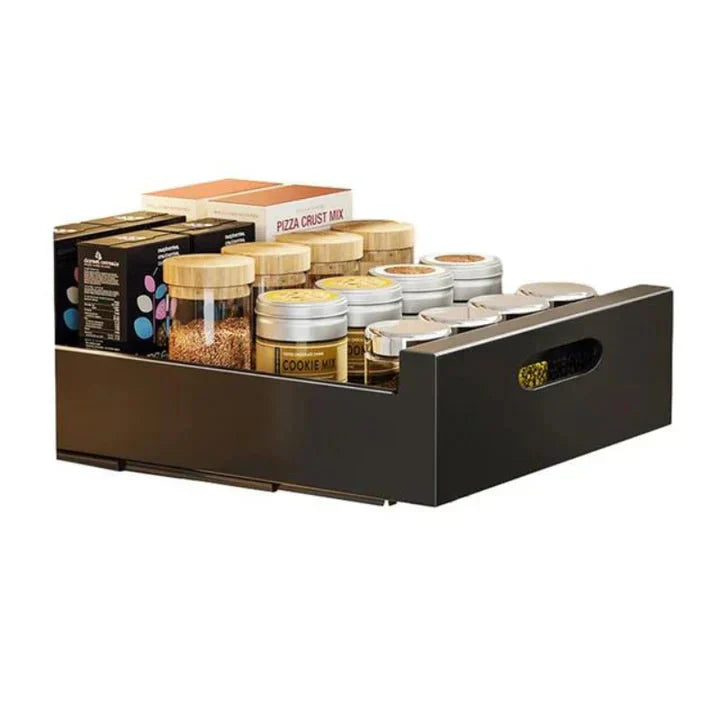 FlexiShelf™ – Das Ausziehbare Schrankregal für Sofortige Ordnung & Mehr Platz in Ihrer Küche | 50% RABATT