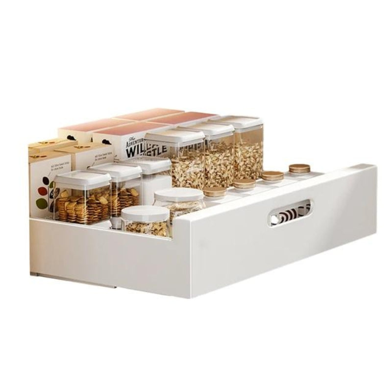 FlexiShelf™ – Das Ausziehbare Schrankregal für Sofortige Ordnung & Mehr Platz in Ihrer Küche | 50% RABATT