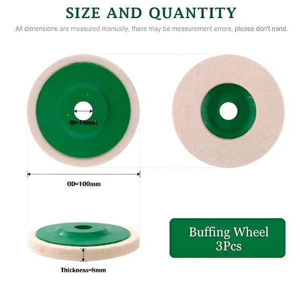 Filz-Polierscheibe (3er-Set)
