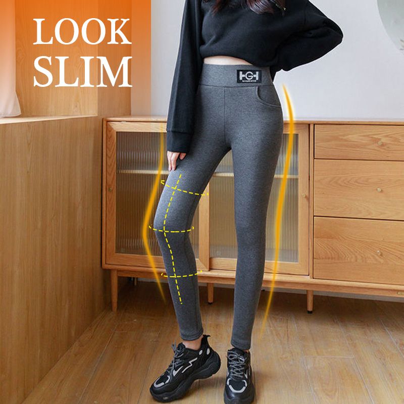 WarmFit – Damen Slim-Fit Thermohose aus Kaschmir-Optik