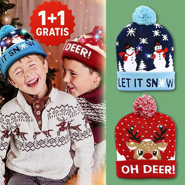 Xbeanie – Leuchtende LED-Mütze für magische Momente | 1+1  GRATIS