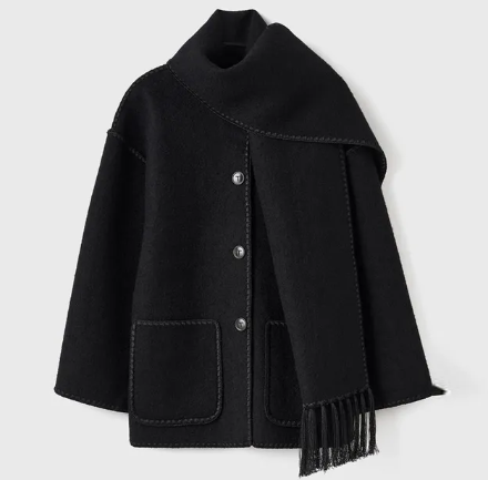 Yasmin™ Herbst Oversized Jacke mit Schal | Ideal für Herbsttage 🍂 | 50% RABATT