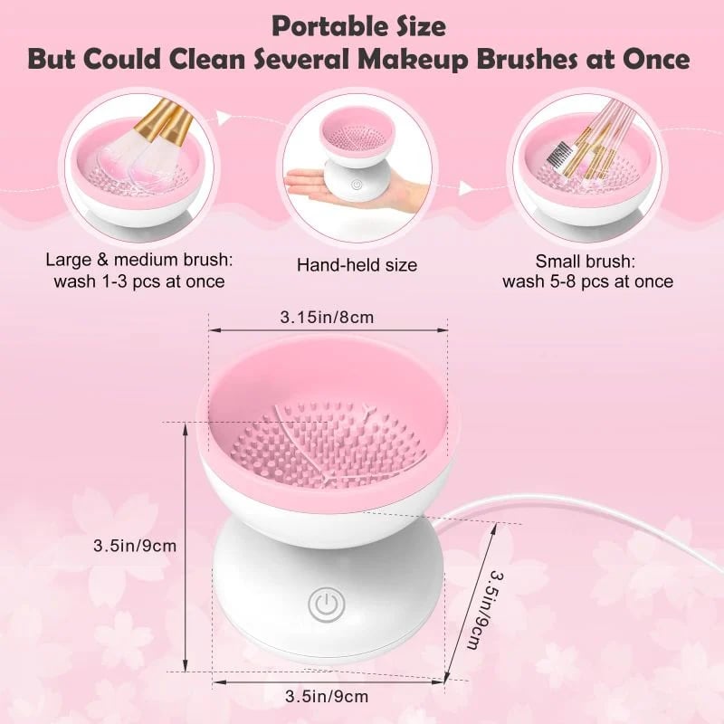 GlowSpin™ – Electric Makeup Brush Cleaner Machine