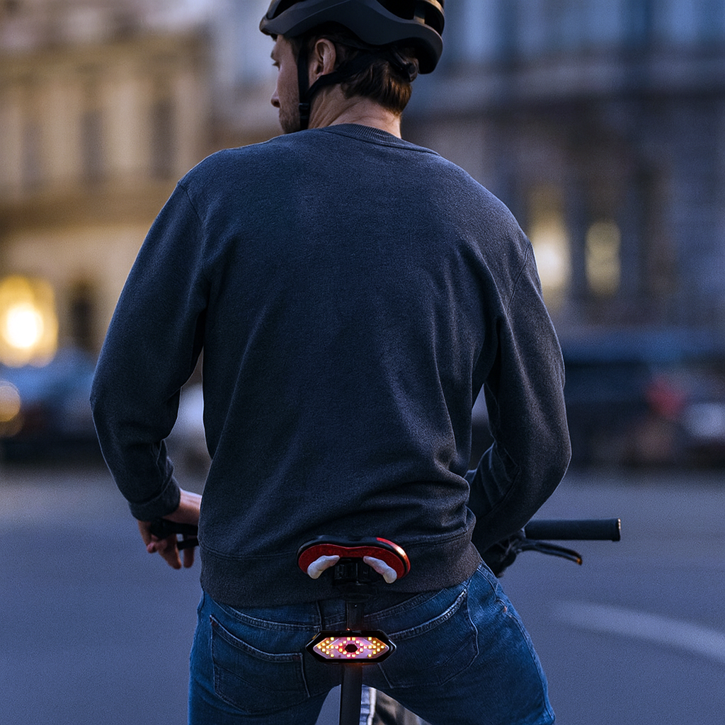 LumiRide - Kabelloses Rücklicht mit Signalen | 50% RABATT