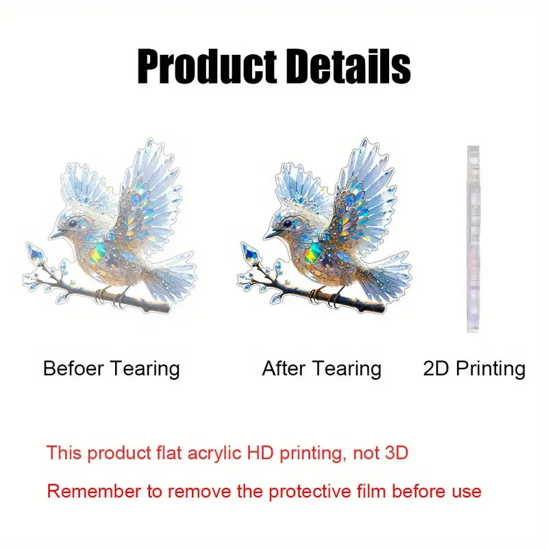 LumaBird – Glasvogel-Lichtdekoration | 4 Stück