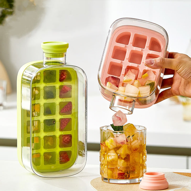 Press-To-Cold Eiswürfelform & Wasserkocher