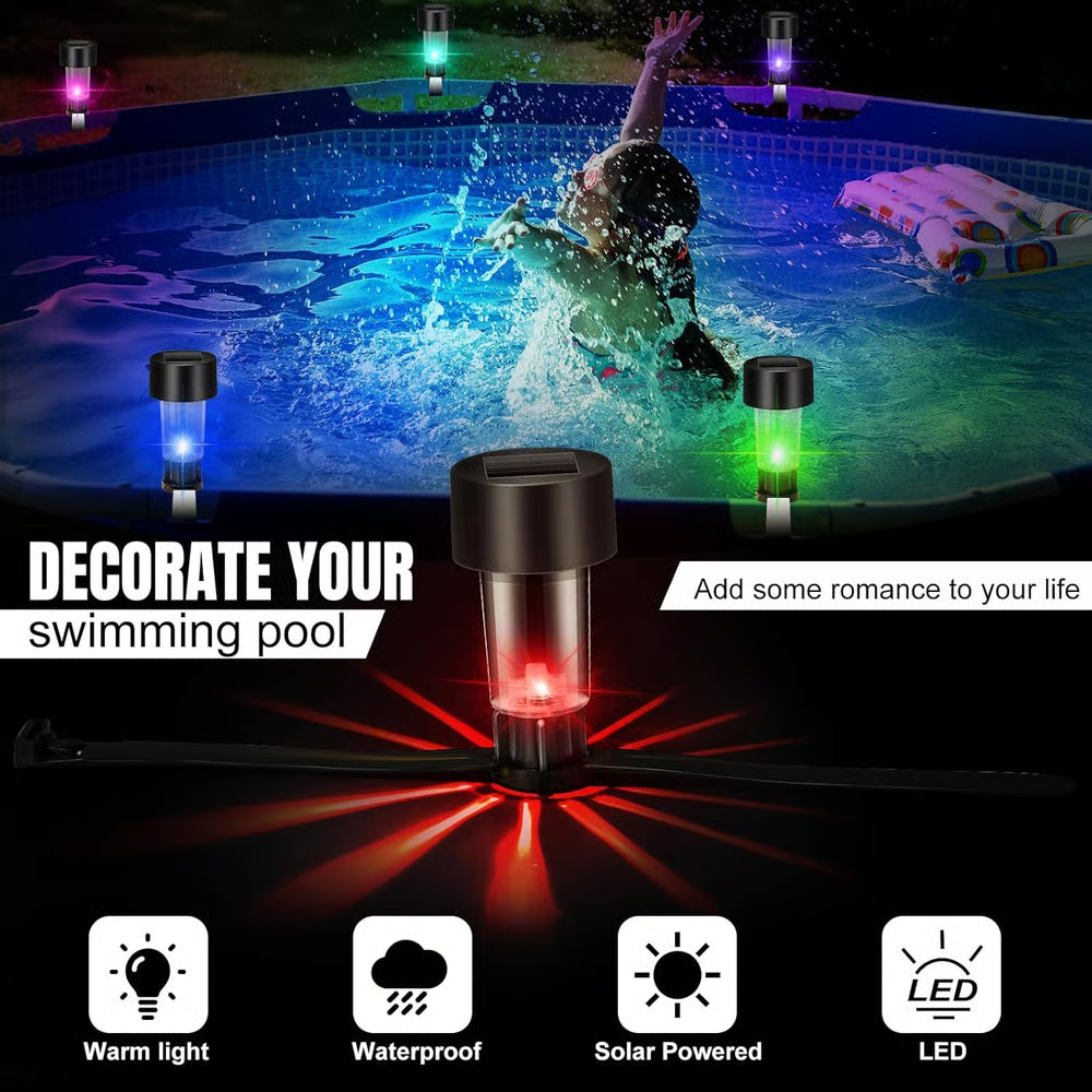 AquaGlow – Solar LED Poollichter Set | 50% RABATT