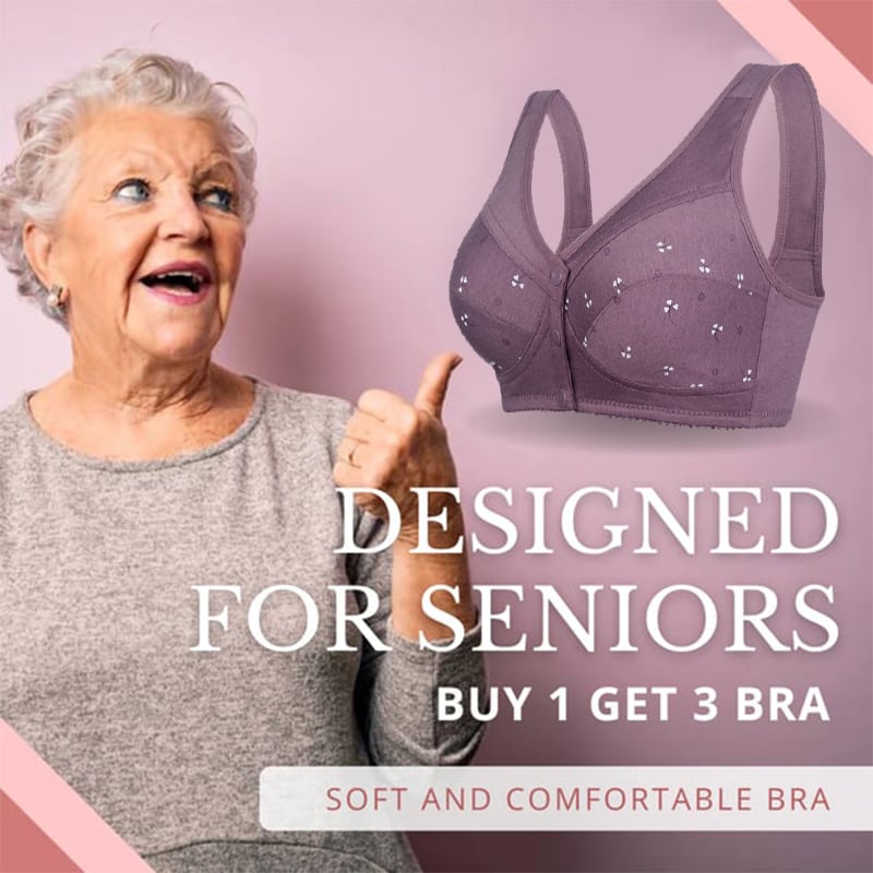 ComfortWear – Bequeme Frontverschluss-BH mit Knopfleiste | 1+1 GRATIS
