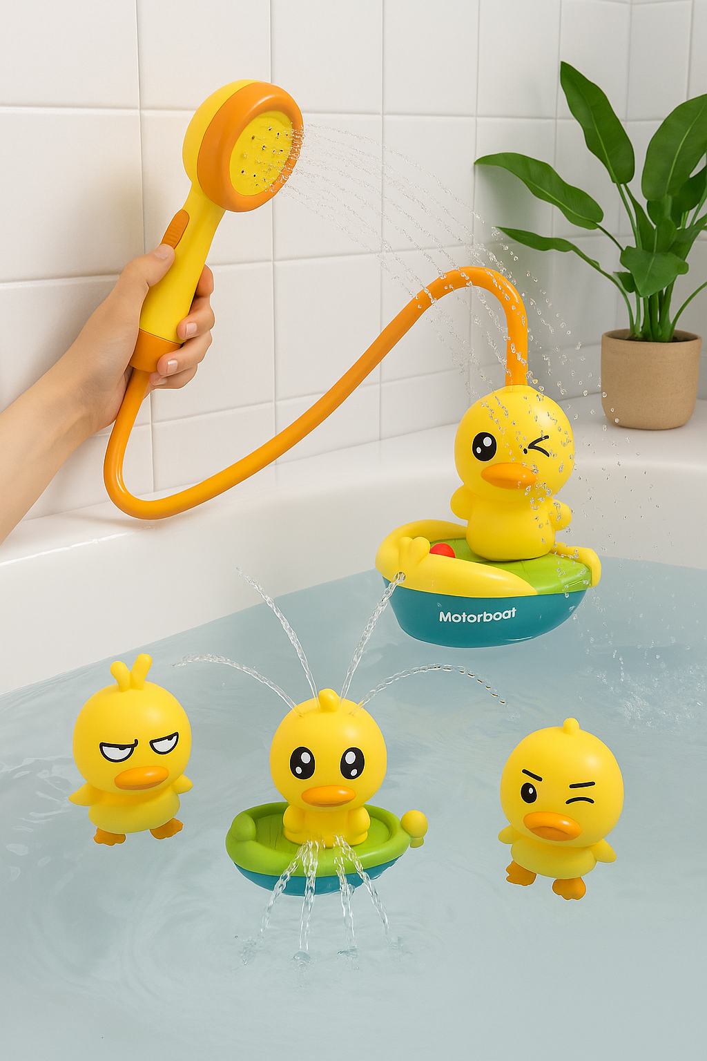 SplashDuck™ – Das Lustige Enten-Badespielzeug mit Duschfunktion für Spaß & Wasservertrautheit beim Baden | 50% RABATT