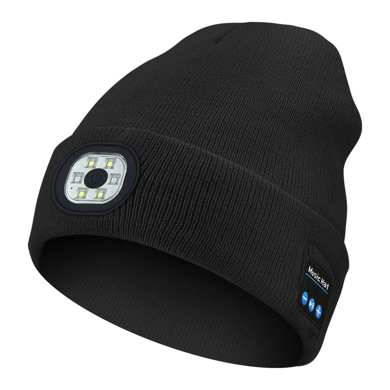 Warme Winter-Bluetooth-Mütze mit LED-Musik