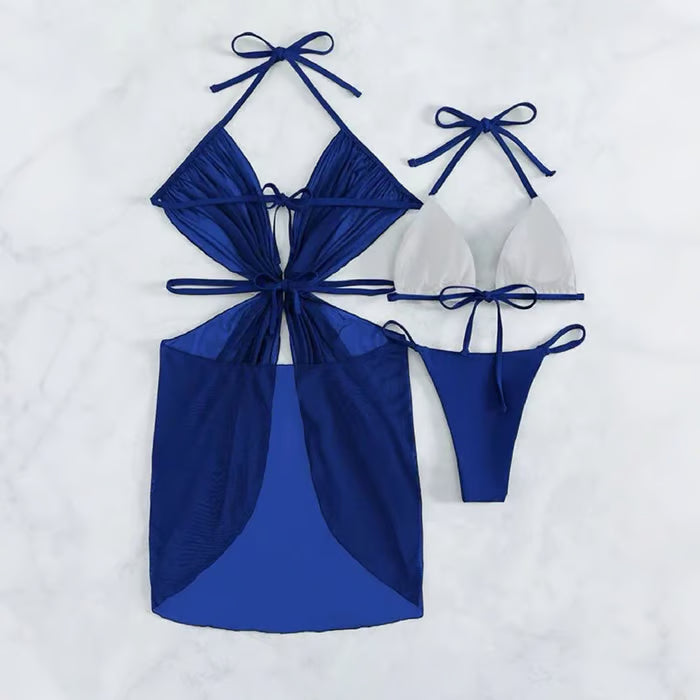 SunShape™ – Verstellbares Halterneck Bikini-Set (3-teilig) | 50% Rabatt