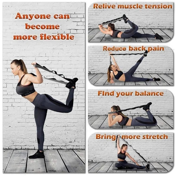 FlexFit™ - Yoga Flexibiliteit Stretching Beenband