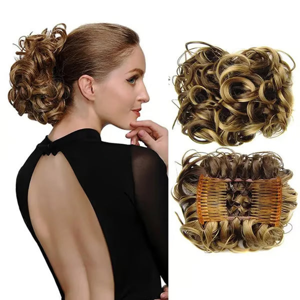 GlamBun™ – Unordentlicher Locken-Dish-Bun | 1+1 GRATIS