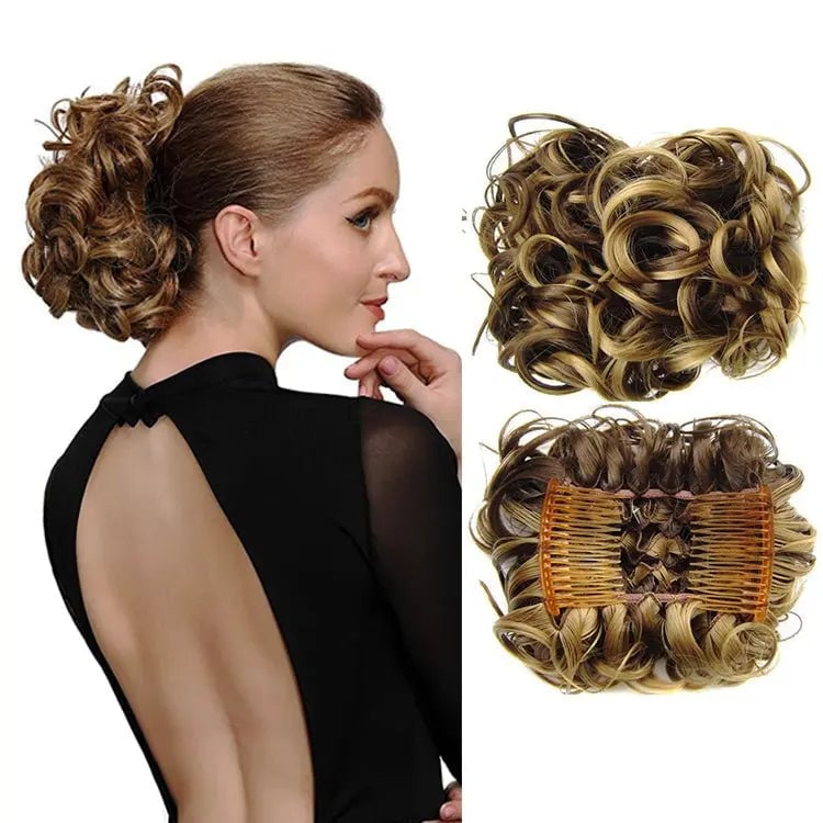 GlamBun™ – Unordentlicher Locken-Dish-Bun | 1+1 GRATIS