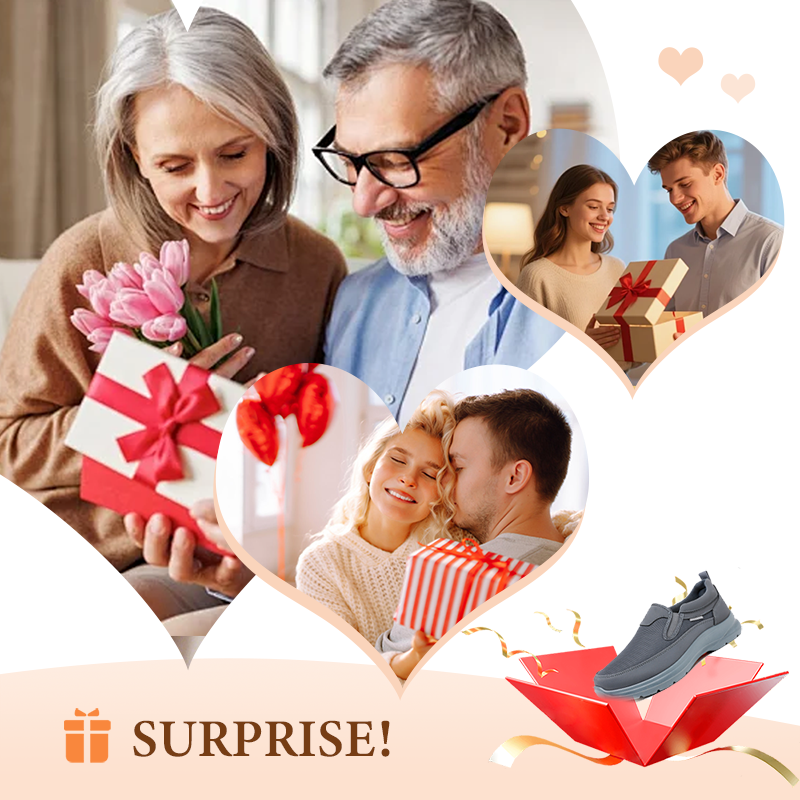 James – Atmungsaktive orthopädische Slip-On-Sneaker mit Massage-Einlegesohlen