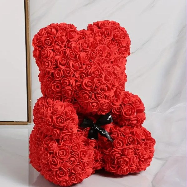 RoseBear – Romantischer Teddybär aus ewigen Rosen