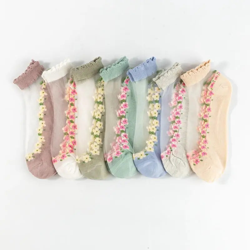 FloraLux™ – Spitzensöckchen für Eleganz & Komfort | 5+5 GRATIS