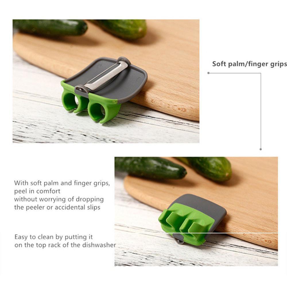 KitchenEase – Ergonomischer Finger-Schäler | 1+2 GRATIS