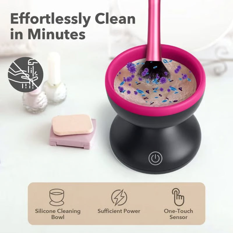 GlowSpin™ – Electric Makeup Brush Cleaner Machine