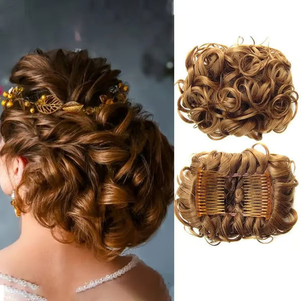 GlamBun™ – Unordentlicher Locken-Dish-Bun | 1+1 GRATIS