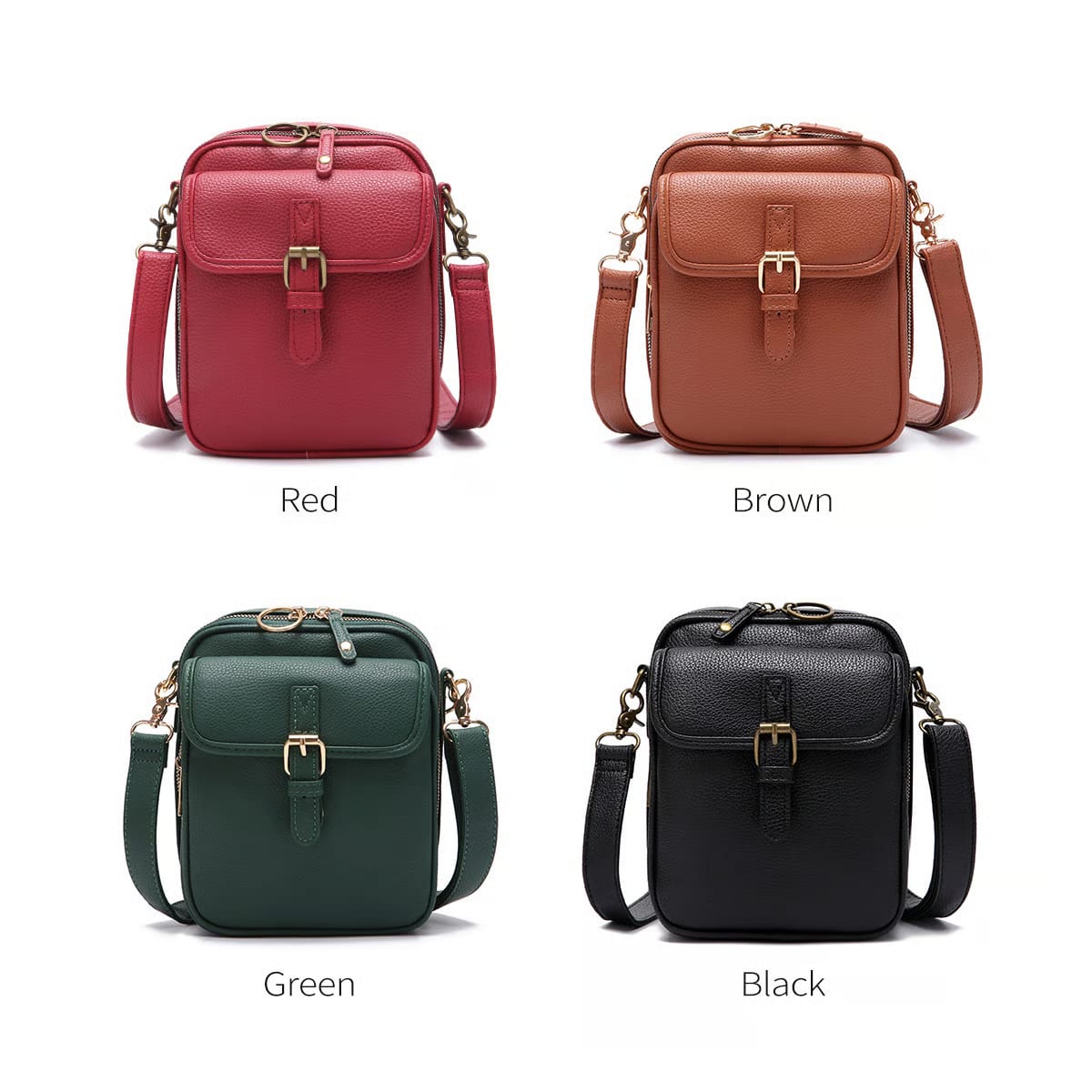 LineaLux® Crossbody‑Ledertasche | 50% RABATT