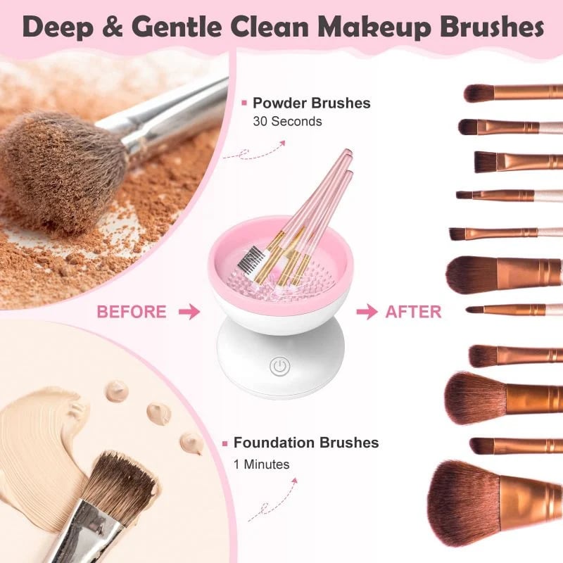 GlowSpin™ – Electric Makeup Brush Cleaner Machine