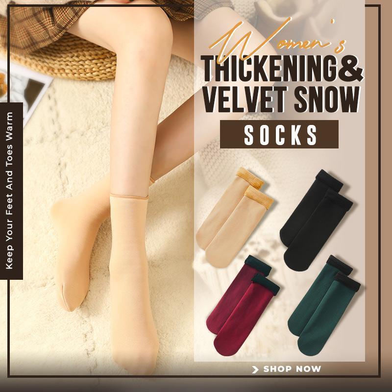 CozyFeet 5 Paar – Gefütterte Schneesocken mit Plüsch-Innenfutter