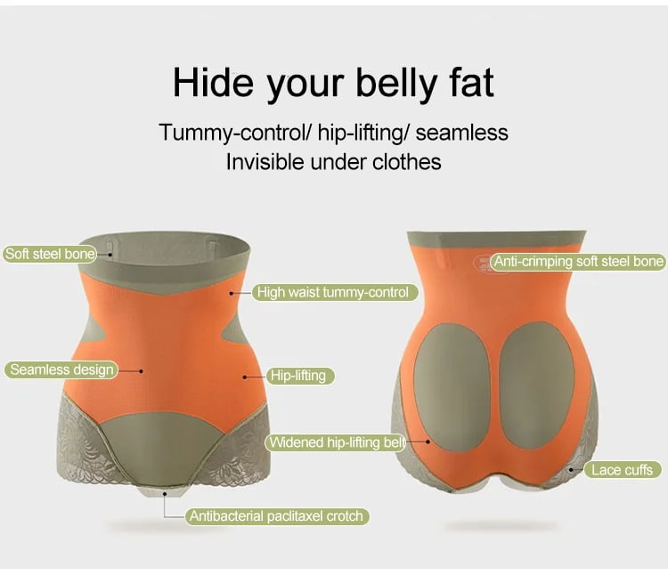 Nahtloser Slip mit hoher Taille