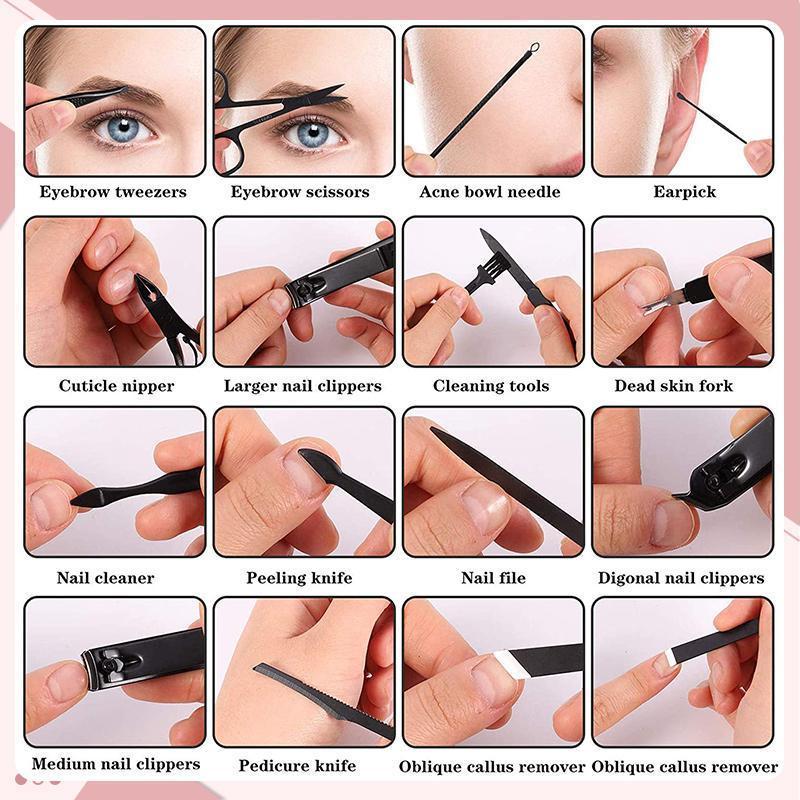 Clarity – 16-teiliges Nagelpflegeset in 10 Farben