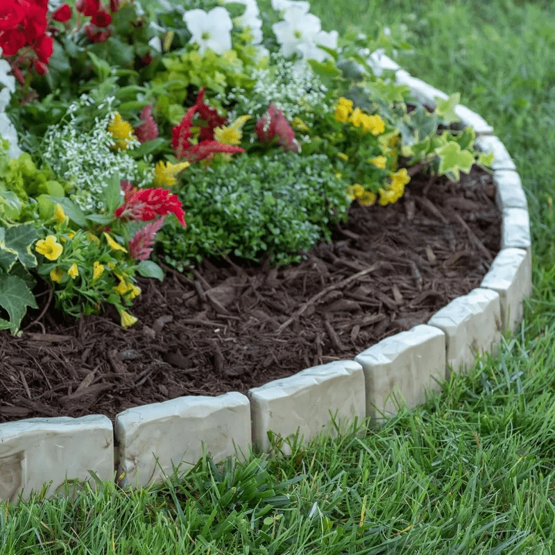 Gartenzaun Einfassung | Dekorative Steinmauer